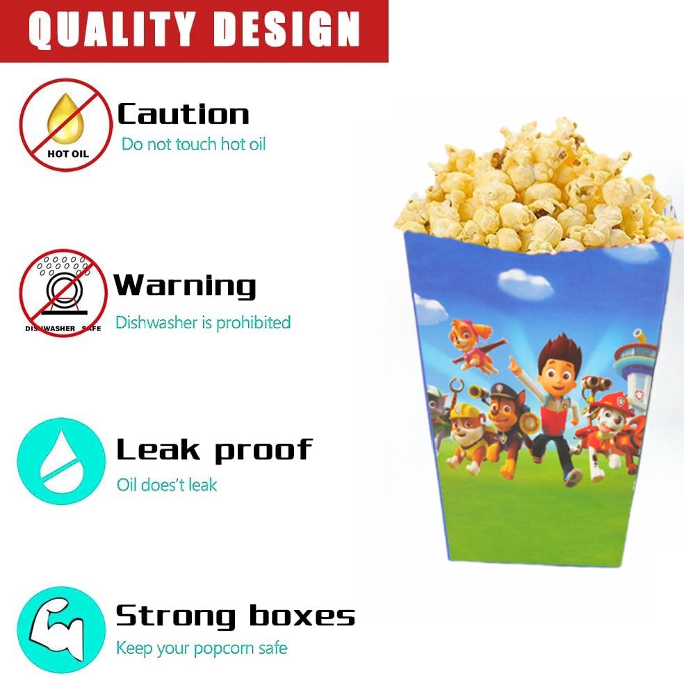 Skye Paw Patrol Popcorn Box Bi - Popcorn review and price