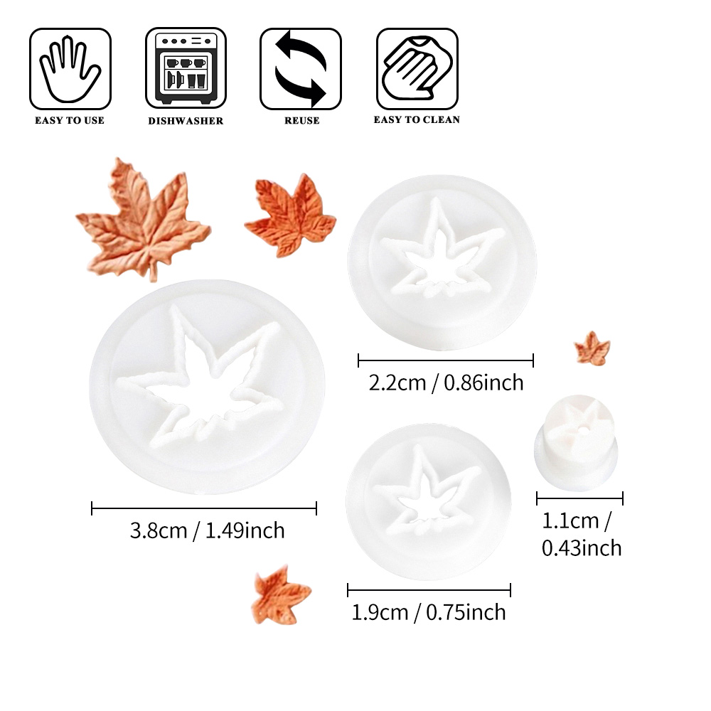 Fall Maple Leaf Plastic Cutter - Cookies Pack review and price