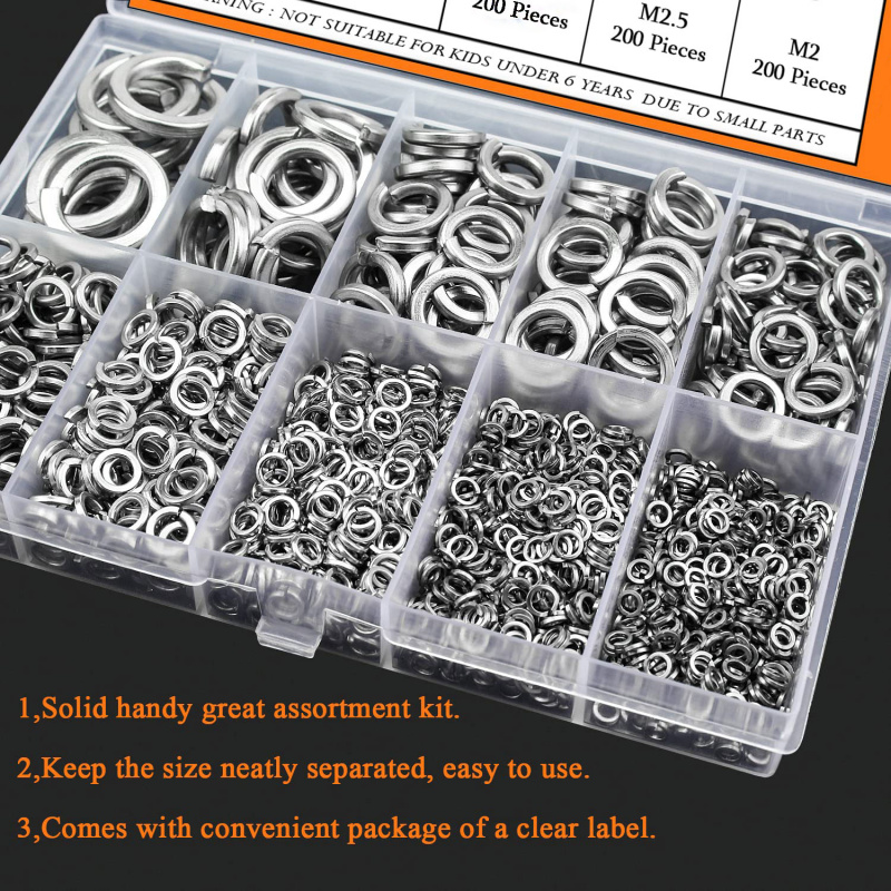 1000Pcs M2 M2.5 M3 M4 M5 M6 M8 - Nuts Mix review and price