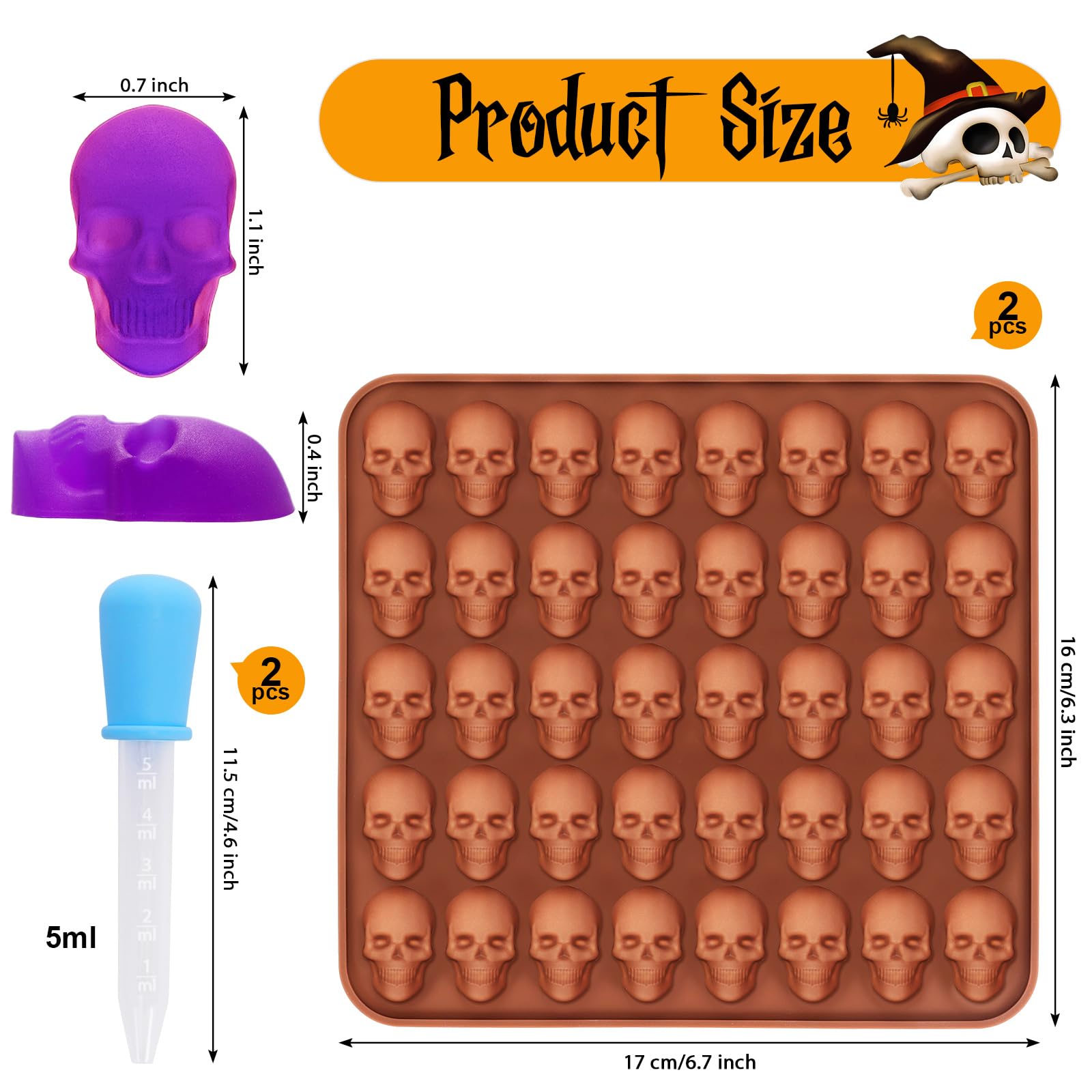 1-2 Pack Mini Skull Gummie Cho - Gummy Candy review and price