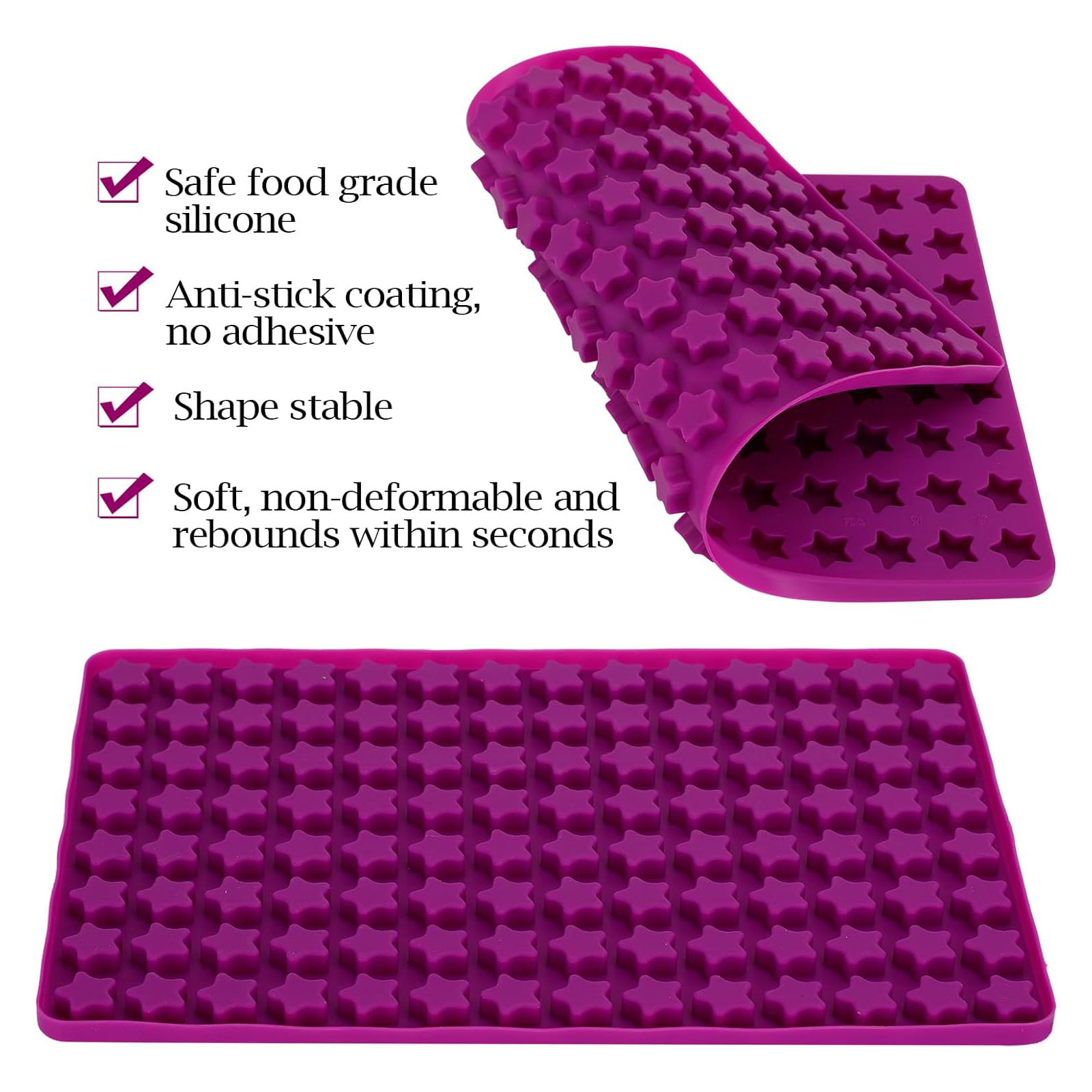112 Cavity Mini Star Silicone  - Chocolate Snack review and price
