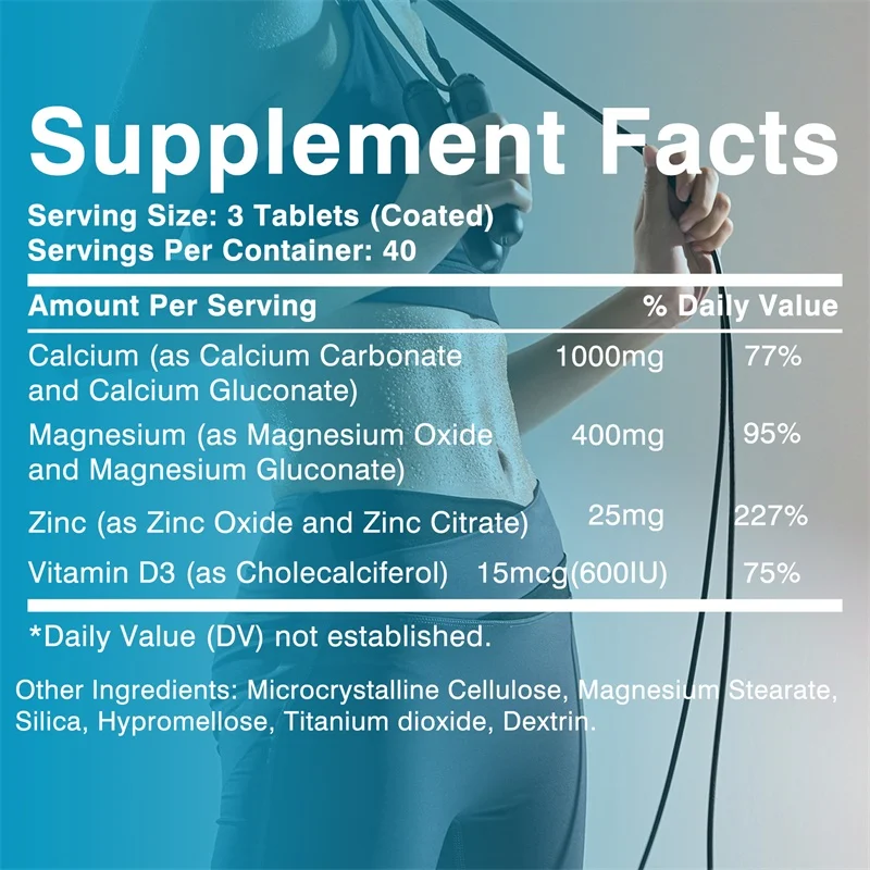 Calcium Magnesium Zinc Vitamin - Protein Bar review and price