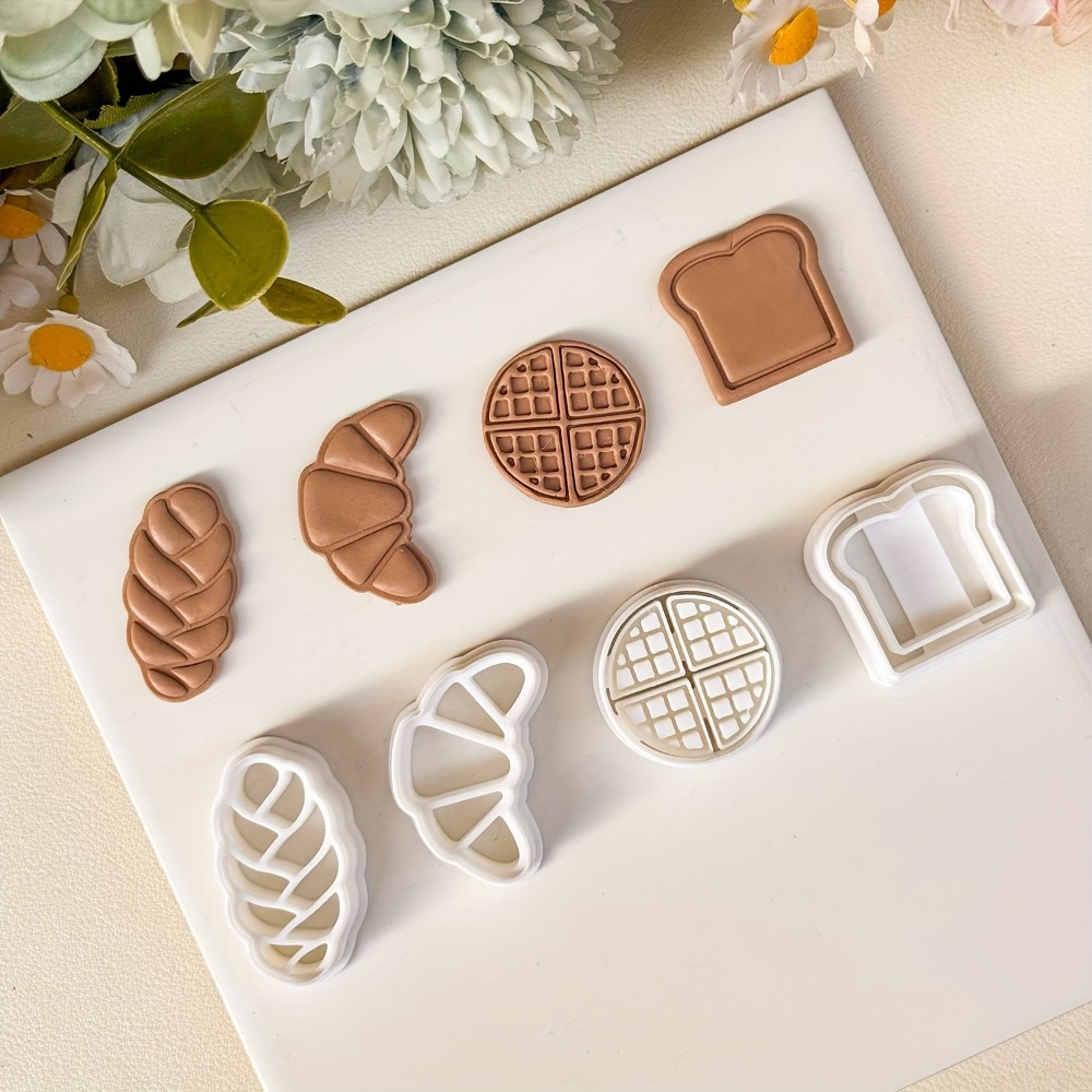 4Pcs Bread Themed Cookie Cutte - Cookies Pack review and price