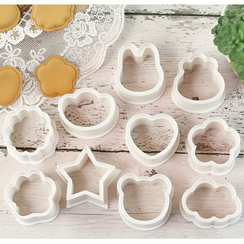 10Pcs Cookie Biscuit  Cutters  - Cookies Pack review and price