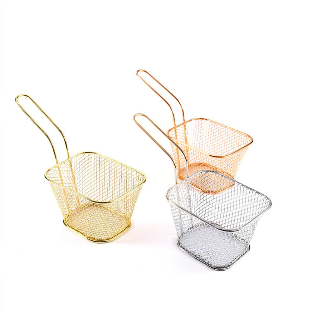 Decorative Mini Square Fry Bas - Food Snacks Catering review and price