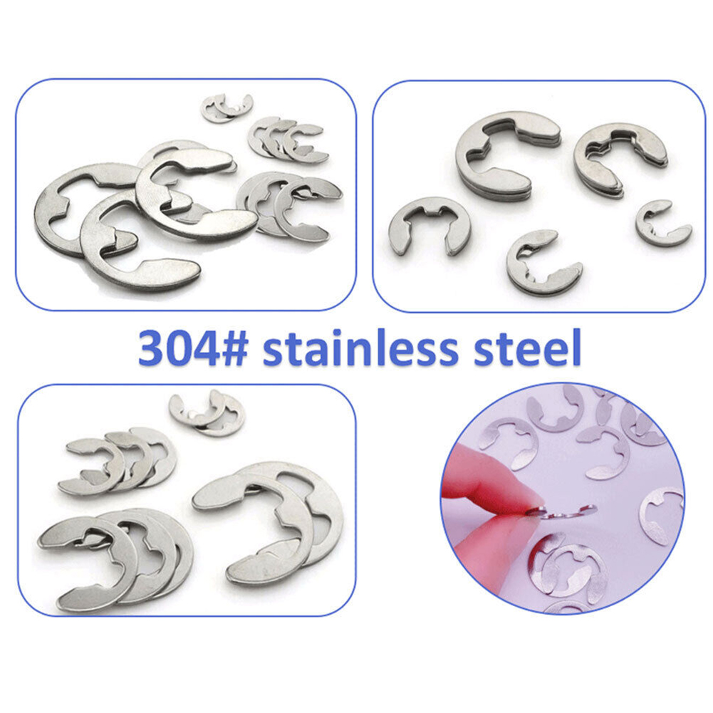 120Pcs E-Clips C Clips Stainle - Nuts Mix review and price